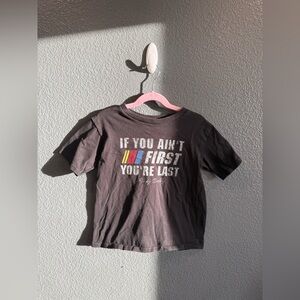 Youth Unisex Size 7 Short Sleeve Black Ricky Bobby Nascar Racing Funny Shirt Top